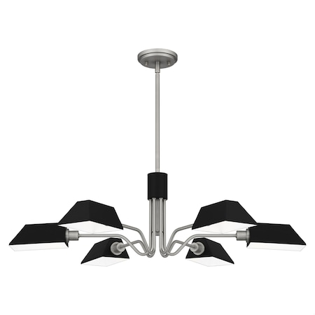 Quoizel Sienna 6-Light Antique Nickel Chandelier QCH5350AN